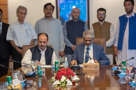 Agreement signing ceremony between University of Swat and National Telecom Corporation